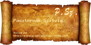 Paszternák Szilvia névjegykártya